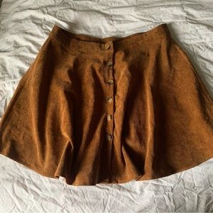 brown circle skirt
